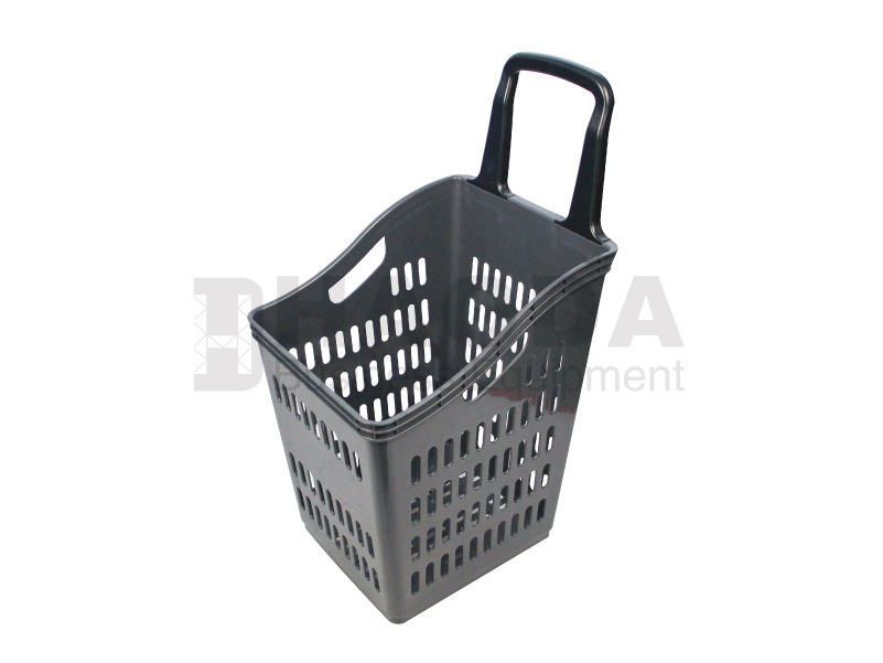 Four wheel trolley basket-16
